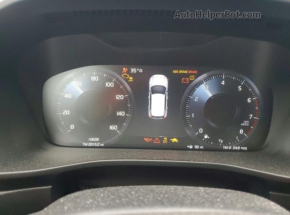 YV4162UL9N2788546 2022 VOLVO XC40 Blue Widok zestawu wskaźników
