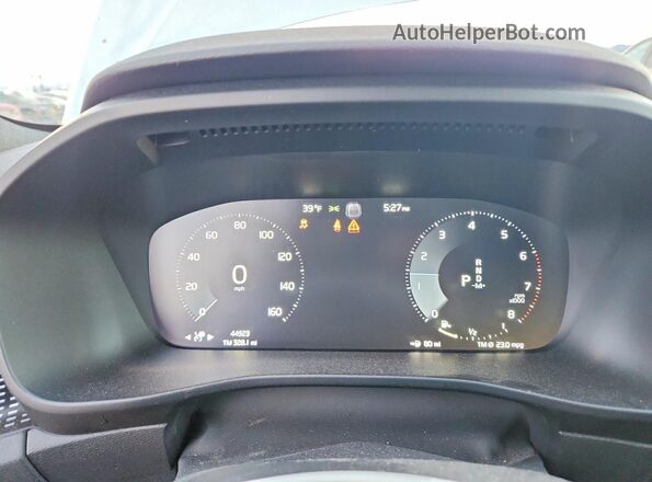 YV4162UM2M2525242 2021 VOLVO XC40 Gray Вид щитка приладів
