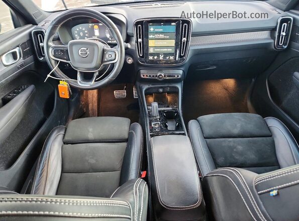 YV4162UM2M2525242 2021 VOLVO XC40 Gray Вид панелі приладів