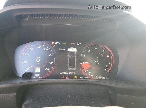 YV4162UM7L2183690 2020 VOLVO XC40 White Вид щитка приладів
