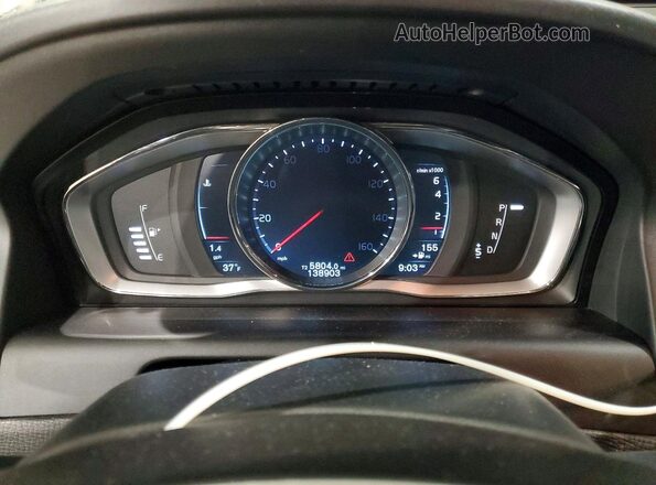 YV449MDK0G2787635 2016 VOLVO XC60 Silver ხელსაწყოთა პანელის ხედი