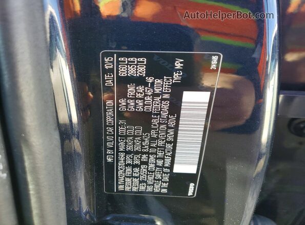 YV4A22PK2G1044648 2016 VOLVO XC90 Blue 