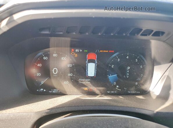 YV4A22PL4K1448312 2019 VOLVO XC90 Silver Вид щитка приладів