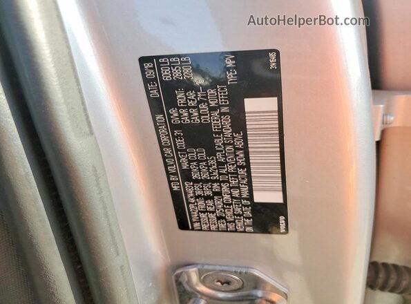 YV4A22PL4K1448312 2019 VOLVO XC90 Silver Панорамний вид салону 360°