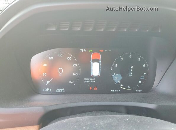 YV4A22PL8G1017379 2016 VOLVO XC90 Черный Вид щитка приборов