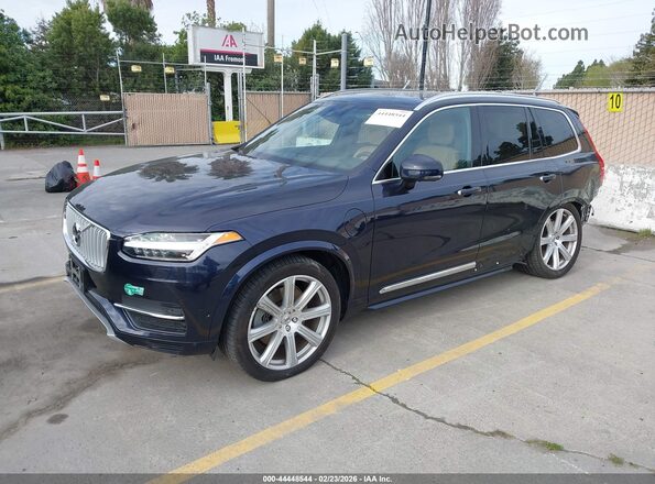 YV4BC0PL1H1111322 2017 VOLVO XC90 HYBRID Blue Передня ліва чверть