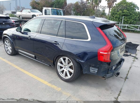 YV4BC0PL1H1111322 2017 VOLVO XC90 HYBRID Blue Задня ліва чверть