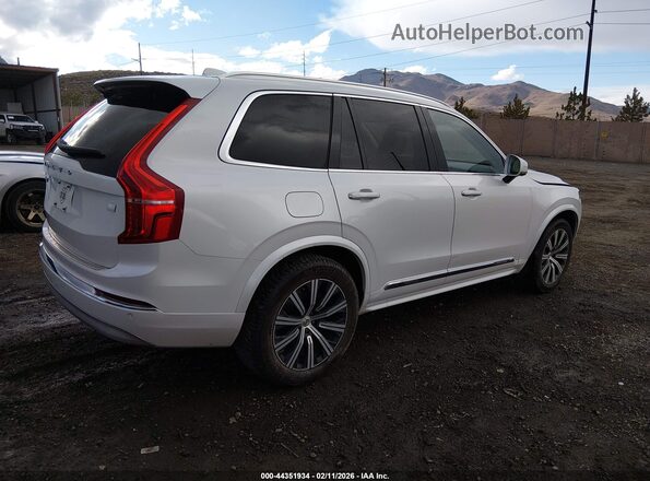 YV4BR00L6N1784269 2022 VOLVO XC90 RECHARGE PLUG-IN HYBRID White Tył prawy