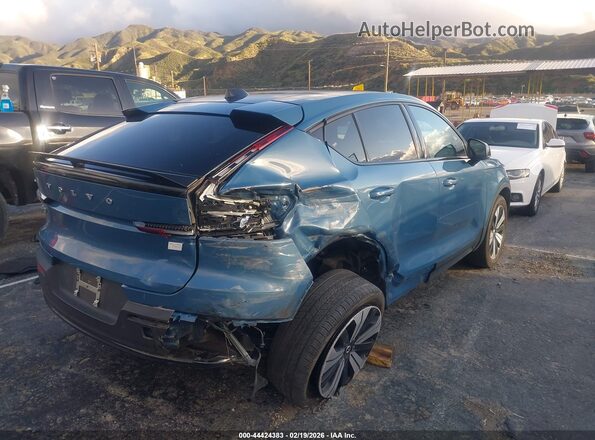 YV4ED3GL6P2065331 2023 VOLVO C40 RECHARGE PURE ELECTRIC Blue Tył prawy
