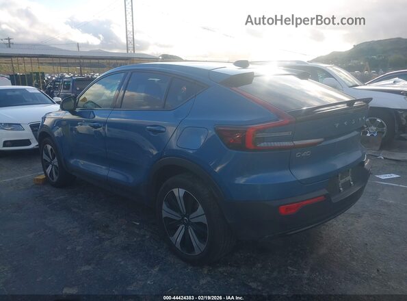 YV4ED3GL6P2065331 2023 VOLVO C40 RECHARGE PURE ELECTRIC Blue Tył lewy