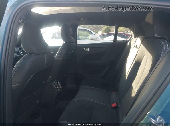 YV4ED3GL6P2065331 2023 VOLVO C40 RECHARGE PURE ELECTRIC Blue Widok naklejki z numerem VIN