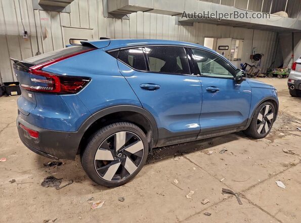 YV4ED3GM2P2047563 2023 VOLVO C40 Blue Trasero derecho