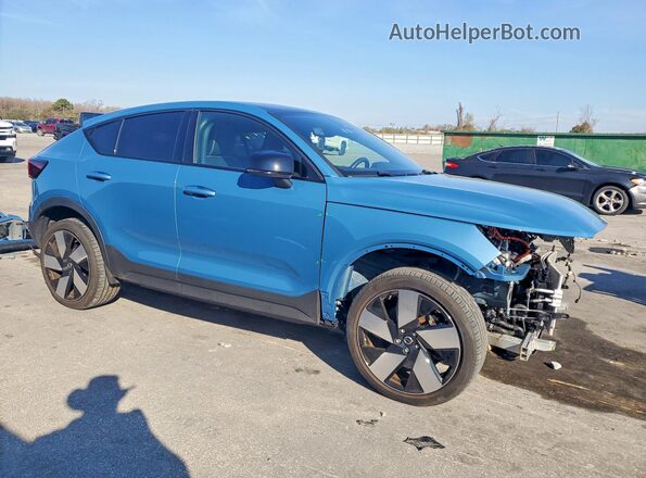 YV4ED3GM5P2029364 2023 VOLVO C40 Синий Передняя правая четверть