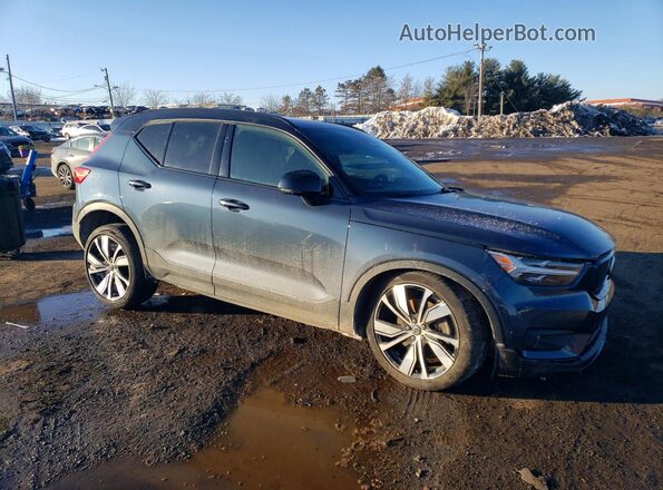 YV4ED3UB3N2657715 2022 VOLVO XC40 Blue Առջևի աջ