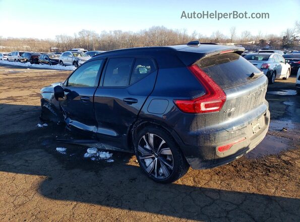 YV4ED3UB3N2657715 2022 VOLVO XC40 Blue Հետևի ձախ