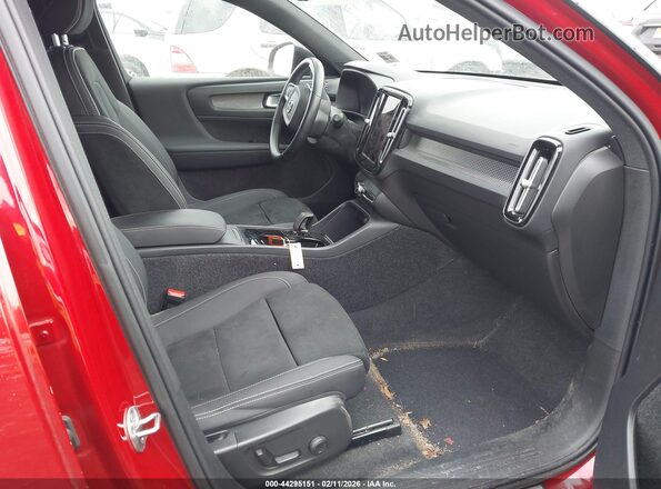 YV4ED3UR7N2749682 2022 VOLVO XC40 RECHARGE PURE ELECTRIC Red წინა სალონის ხედი