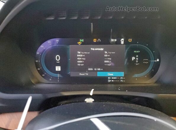 YV4H60CE4R1216737 2024 VOLVO XC90 Gray Սարքավորումների վահանակի տեսք