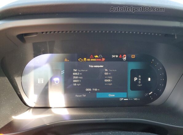 YV4K92UC1T2736157 2026 VOLVO XC40 Blue ხელსაწყოთა პანელის ხედი