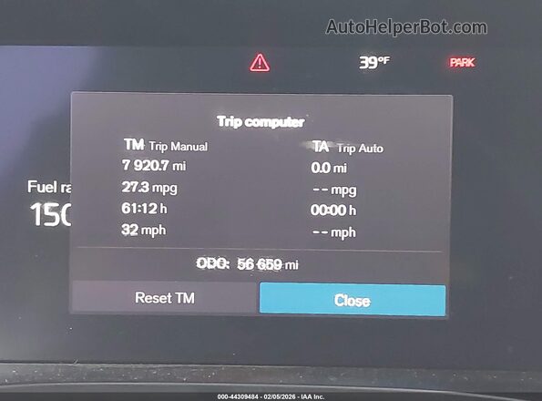 YV4L12RK4N1052739 2022 VOLVO XC60 Blue უკანა სავარძლების ხედი