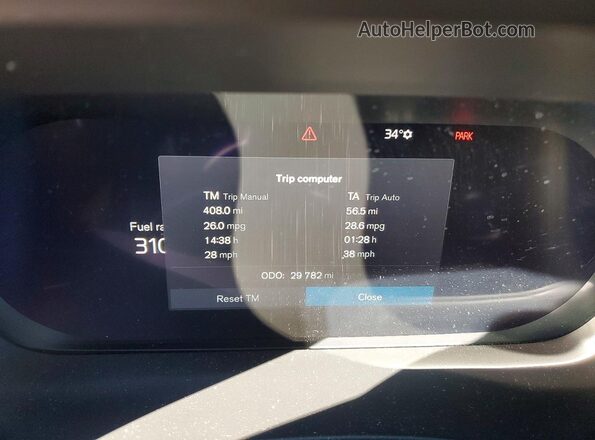 YV4L12RX7P1283441 2023 VOLVO XC60 Blue Вид щитка приладів