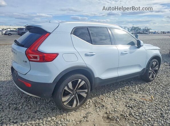 YV4L12UE0R2270842 2024 VOLVO XC40 Синий Задняя правая четверть