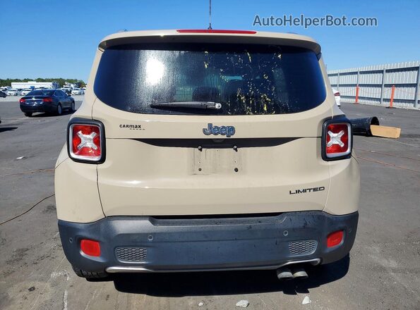 ZACCJADT0GPD16930 2016 JEEP RENEGADE Желто-коричневый Вид сзади