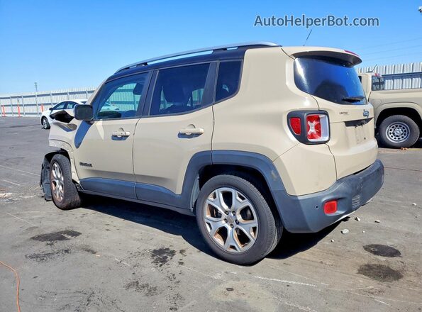 ZACCJADT0GPD16930 2016 JEEP RENEGADE Желто-коричневый Задняя левая четверть
