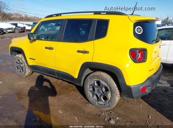 ZACCJBAB4JPH44685 2018 JEEP RENEGADE Yellow უკანა მარცხენა