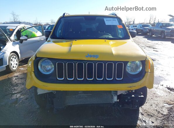 ZACCJBAB4JPH44685 2018 JEEP RENEGADE Yellow ხელსაწყოთა პანელის ხედი