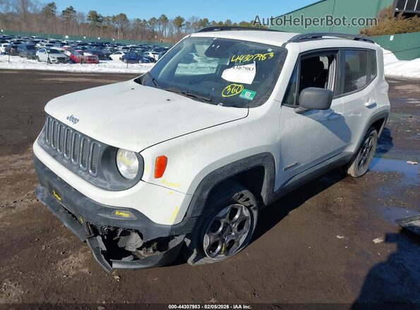 ZACCJBAB9JPH07616 2018 JEEP RENEGADE White Առջևի ձախ երեք քառորդ տեսարան