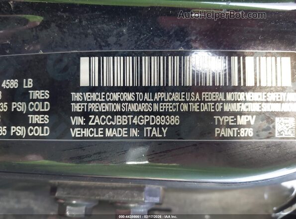 ZACCJBBT4GPD89386 2016 JEEP RENEGADE Black Widok komory silnika