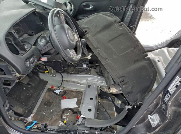ZACCJBBT6GPD82875 2016 JEEP RENEGADE Gray Widok wnętrza z przodu