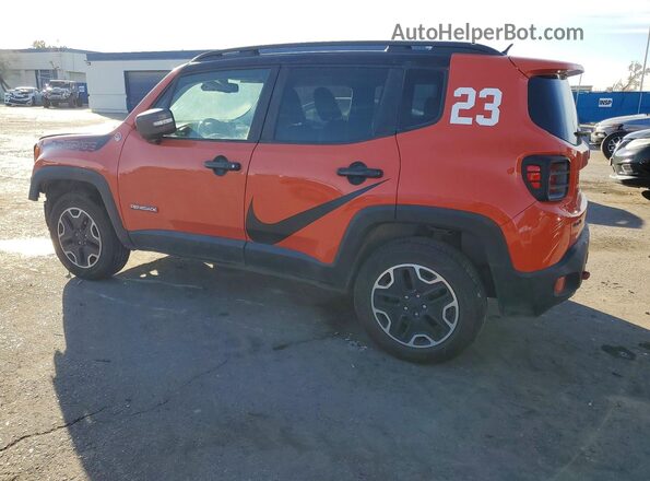 ZACCJBCB4HPE76647 2017 JEEP RENEGADE Orange Rear left