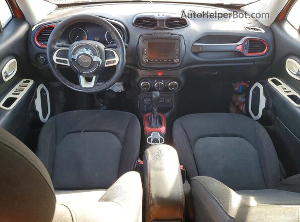 ZACCJBCB4HPE76647 2017 JEEP RENEGADE Orange Dashboard view