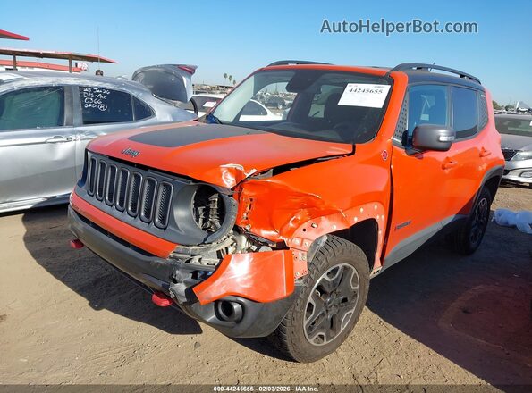 ZACCJBCT0GPE02567 2016 JEEP RENEGADE Оранжевый Передняя левая четверть