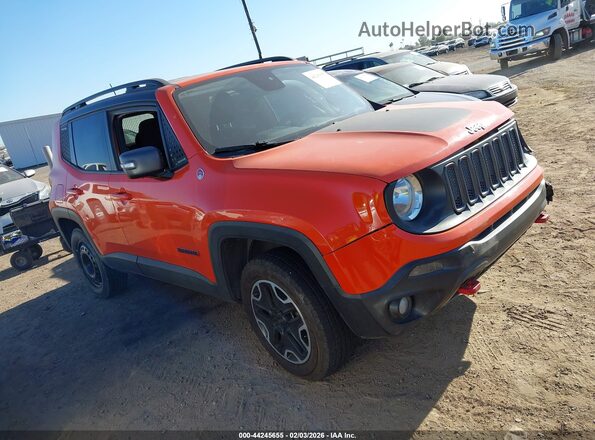 ZACCJBCT0GPE02567 2016 JEEP RENEGADE Оранжевый Вид задней части салона