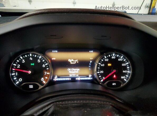 ZACCJBDT2GPD21584 2016 JEEP RENEGADE Black Vista del cuadro de instrumentos