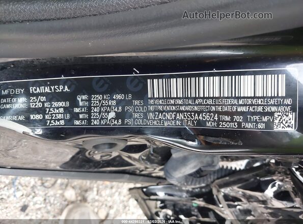 ZACNDFAN3S3A45624 2025 DODGE OTHER Black Vista del compartimento del motor