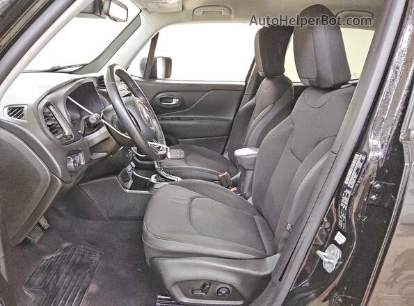 ZACNJABB1KPJ80400 2019 JEEP RENEGADE Black Widok wnętrza z przodu