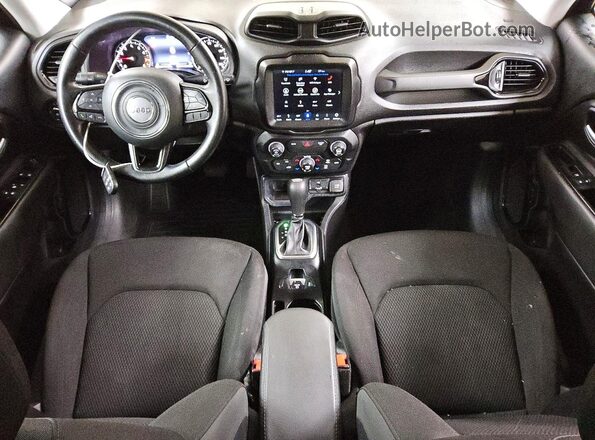ZACNJABB1KPJ80400 2019 JEEP RENEGADE Black Widok deski rozdzielczej