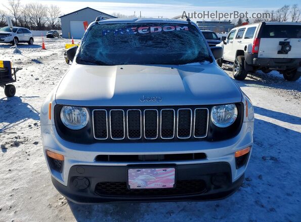ZACNJBAB1KPK56186 2019 JEEP RENEGADE Silver 