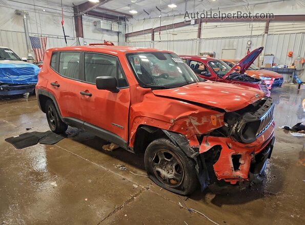 ZACNJBAB4KPJ80916 2019 JEEP RENEGADE Orange Передня права чверть