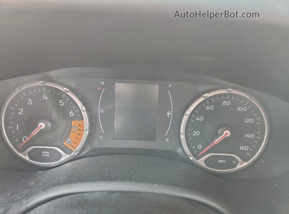 ZACNJBAB4KPJ80916 2019 JEEP RENEGADE Orange Вид щитка приладів