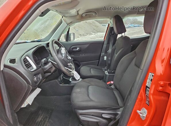 ZACNJBAB4KPJ80916 2019 JEEP RENEGADE Orange Вид салону спереду