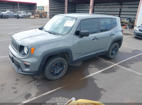 ZACNJBAB4LPL03521 2020 JEEP RENEGADE Gray წინა მარცხენა ხედი სამი მეოთხედიდან