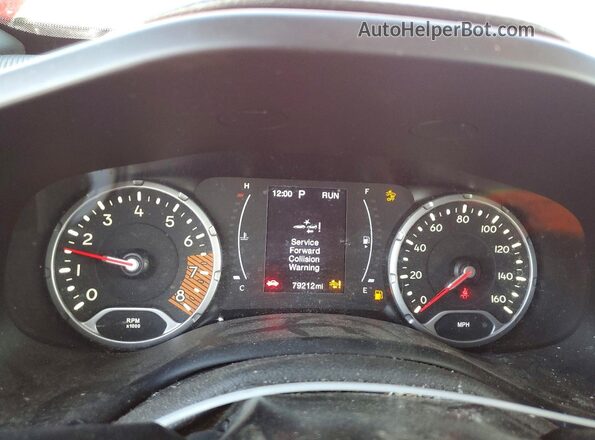 ZACNJCAB4MPM32429 2021 JEEP RENEGADE Красный Вид щитка приборов