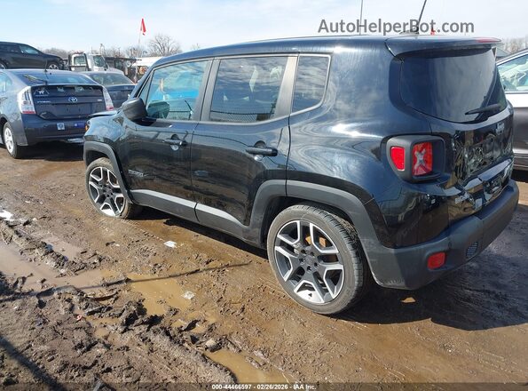 ZACNJCAB6MPM26986 2021 JEEP RENEGADE Black Հետևի ձախ