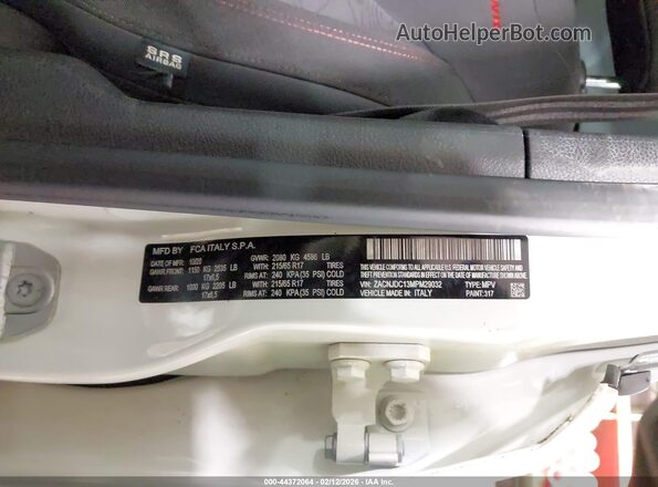 ZACNJDC13MPM29032 2021 JEEP RENEGADE White Вид підкапотного простору