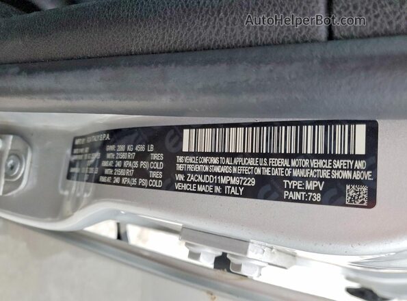 ZACNJDD11MPM97229 2021 JEEP RENEGADE Silver 