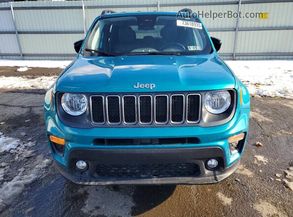 ZACNJDD11NPP00671 2022 JEEP RENEGADE Blue Вид спереду